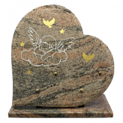 Plaque coeur sur socle...